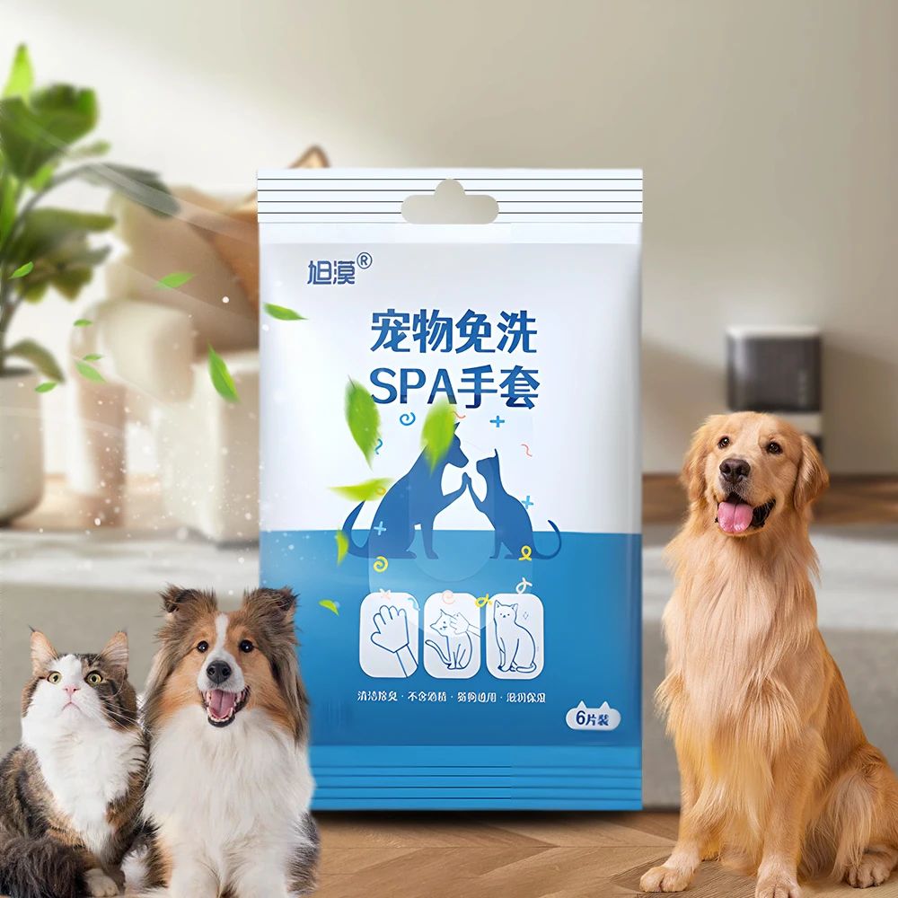 Disposable Pet Cleaning Glove Towels 6