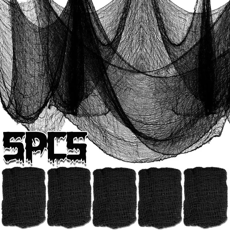 Halloween Black Gauze Horror Decor 0