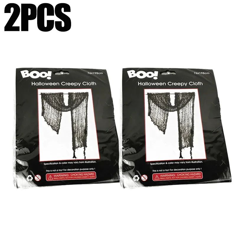 Halloween Black Gauze Horror Decor 9