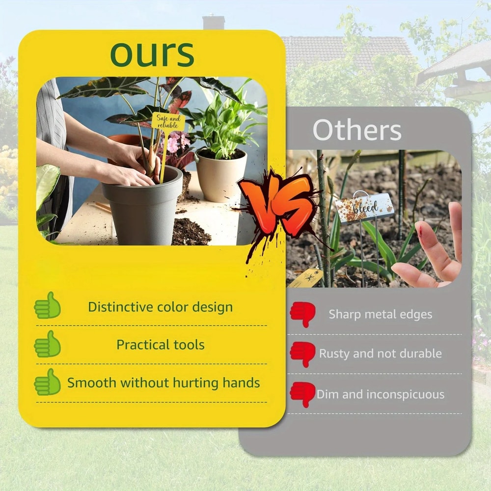 Reusable T Type Garden Plant Labels 4