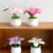 Hand Knitted Lily Flower Pot Decor 1