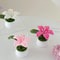 Hand Knitted Lily Flower Pot Decor 4