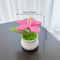 Hand Knitted Lily Flower Pot Decor 5