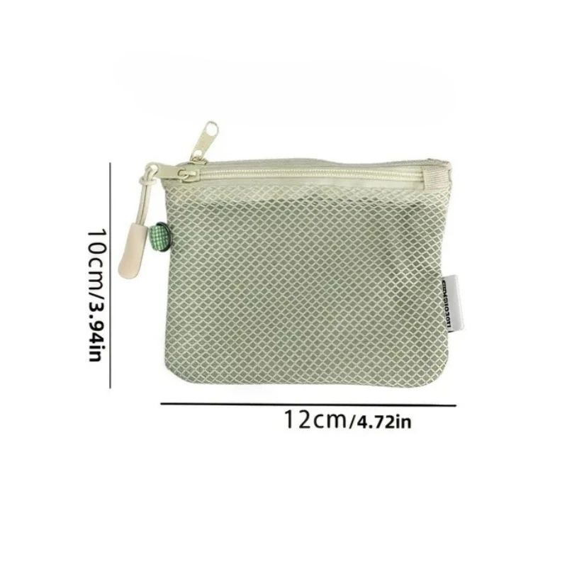 Mini Mesh Zipper Makeup Pouch 5