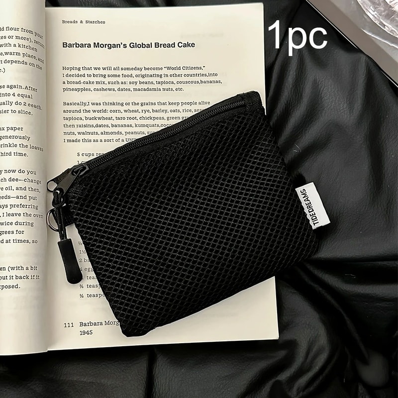 Mini Mesh Zipper Makeup Pouch 8