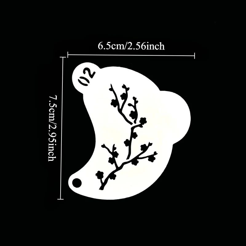 Reusable Face Painting Stencils Set 5