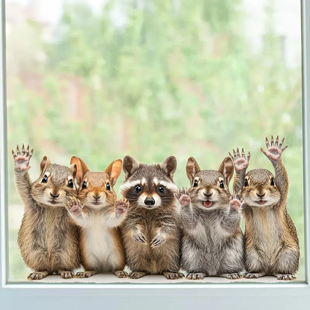 Cute Forest Animal Window Stickers 1