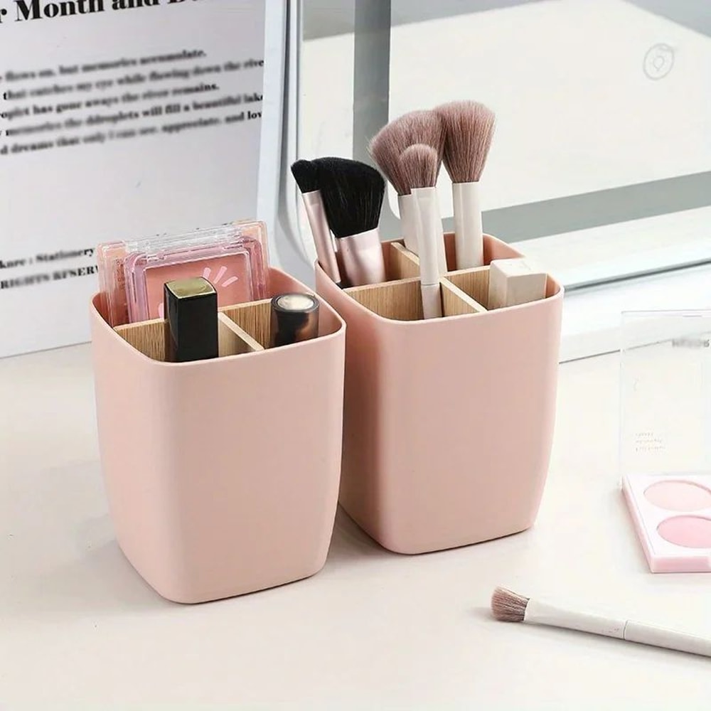 Bamboo Desk Organizer Storage Box 6