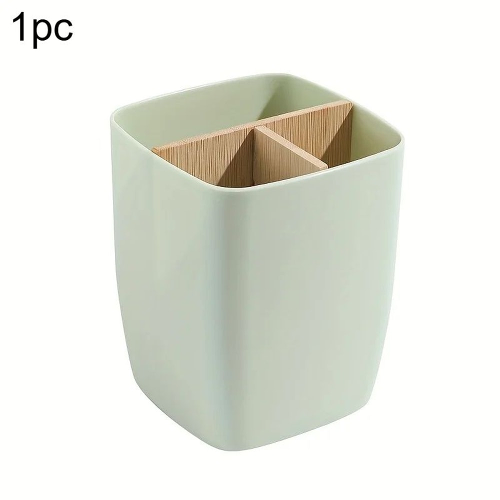 Bamboo Desk Organizer Storage Box 12