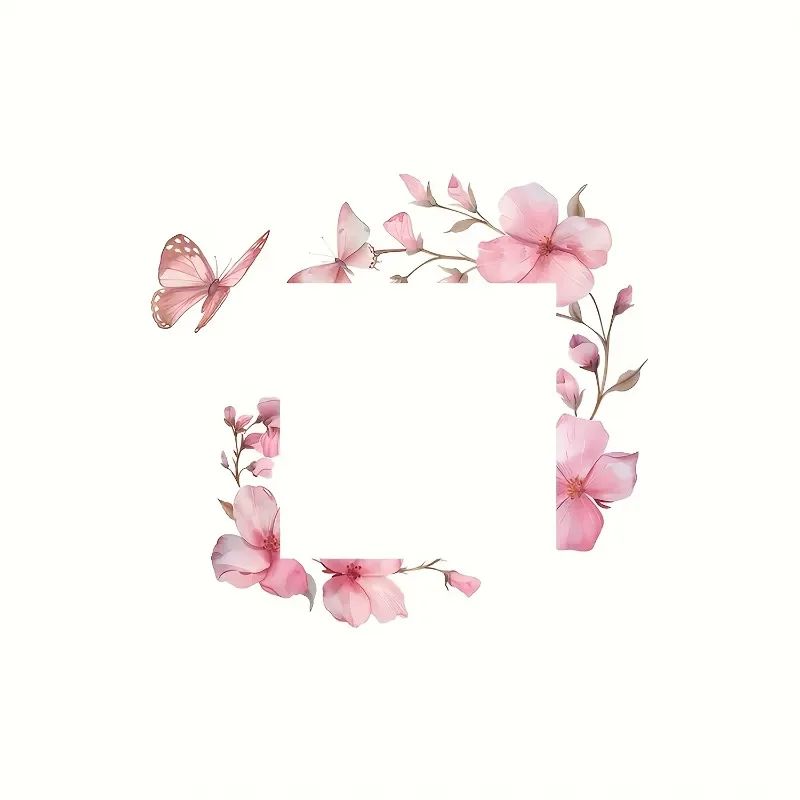 2pcs Floral Butterfly Switch Plate Cover 3