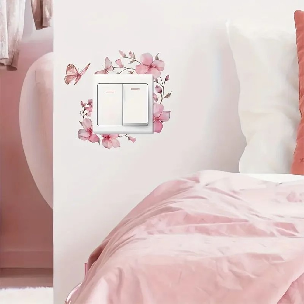 2pcs Floral Butterfly Switch Plate Cover 4