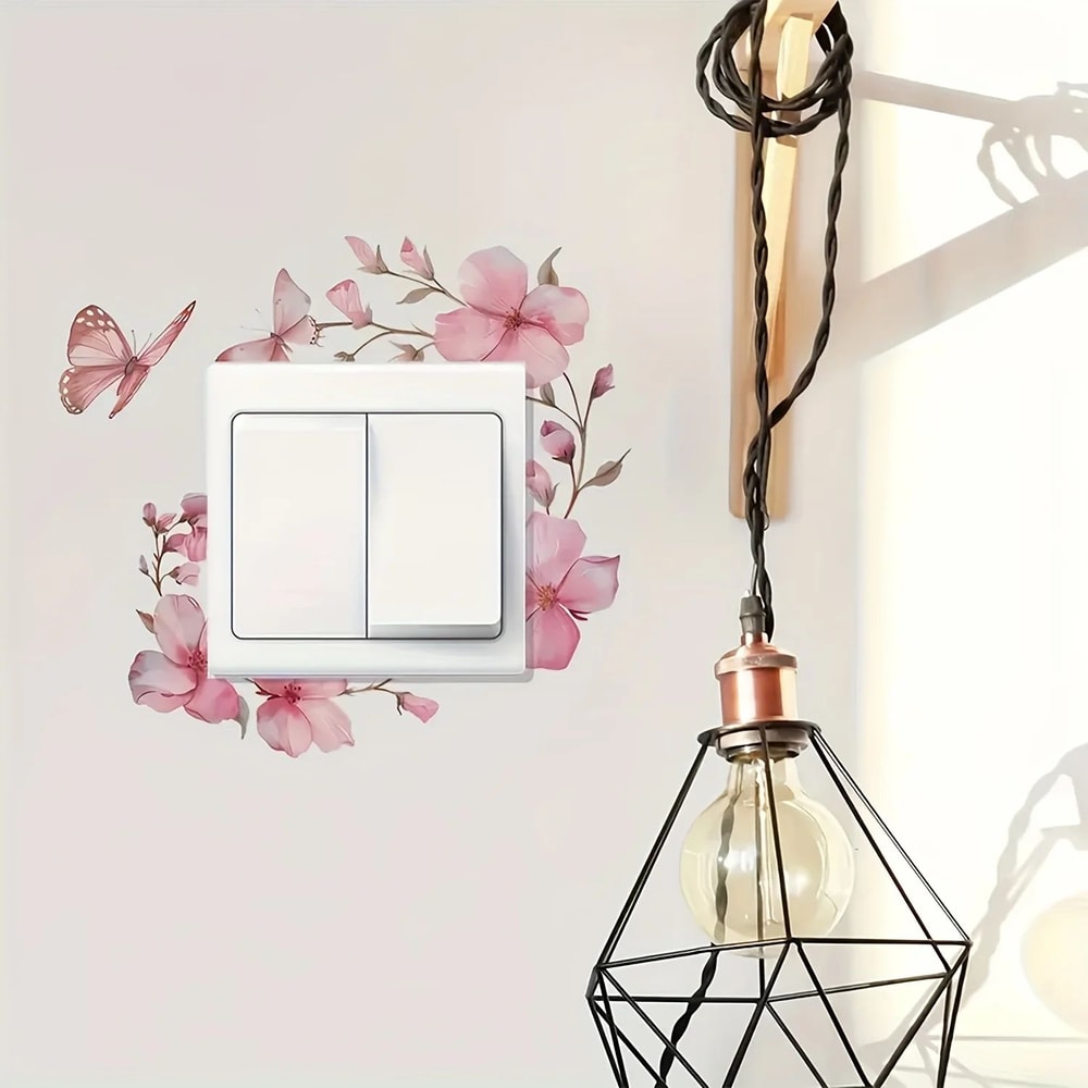 2pcs Floral Butterfly Switch Plate Cover 6