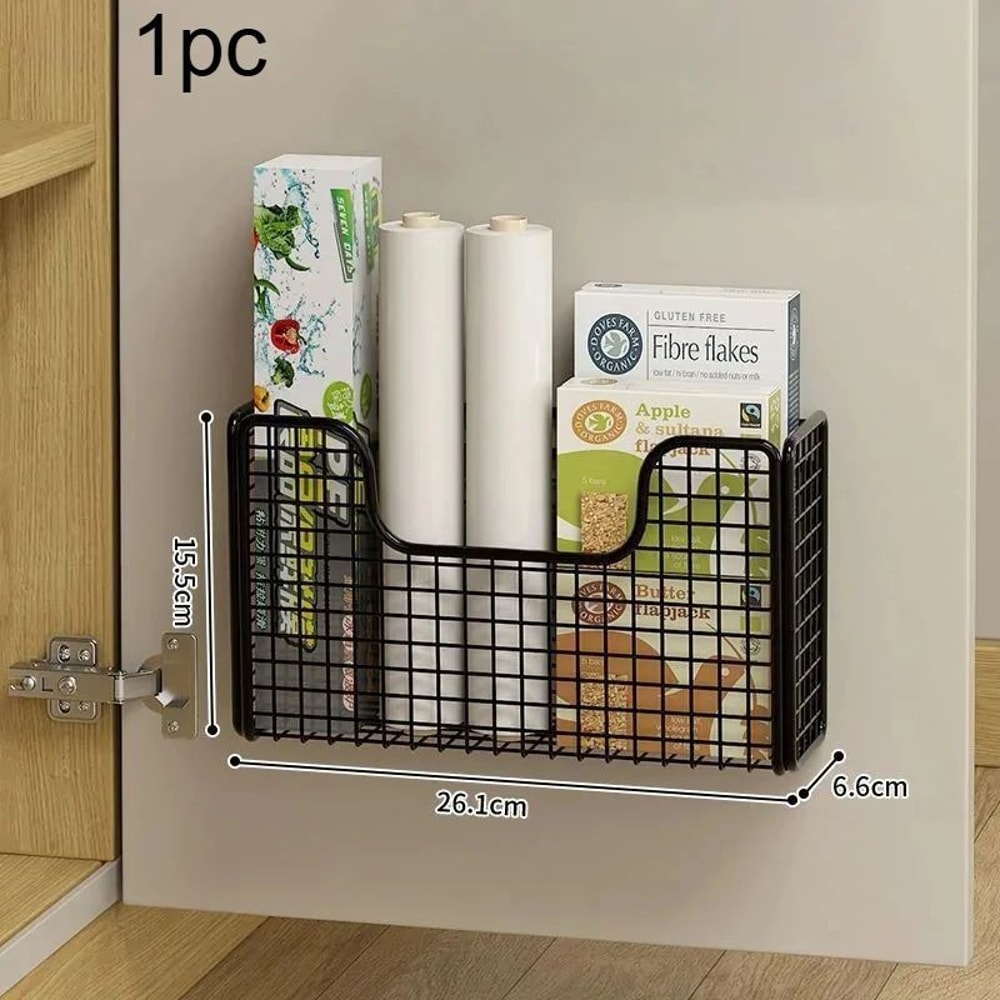 Punch Free Cabinet Door Storage Rack 7