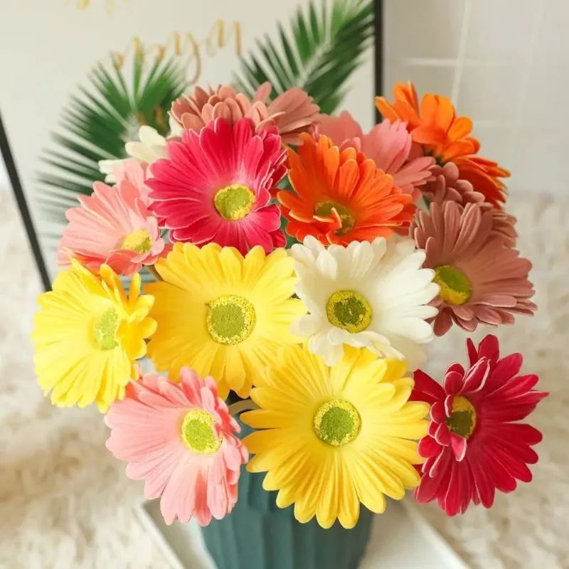 Artificial Gerbera Flower Stems Set 3