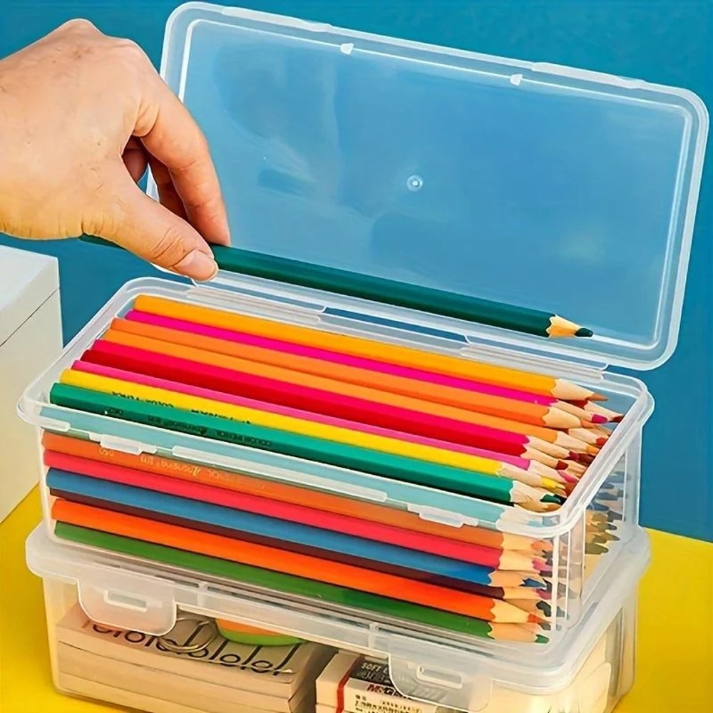 Transparent Pen And Craft Storage Boxes 1
