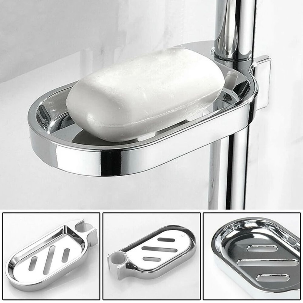 Liftable Wall Mounted Shower Soap Tray 0