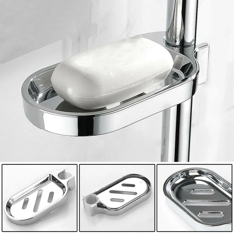 Liftable Wall Mounted Shower Soap Tray 0