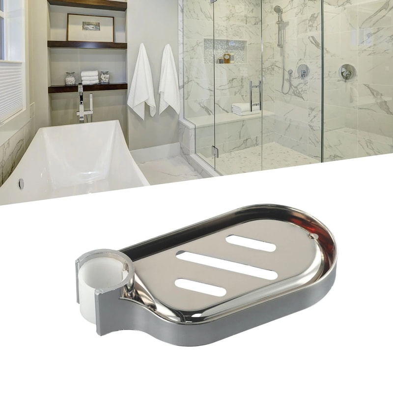 Liftable Wall Mounted Shower Soap Tray 6