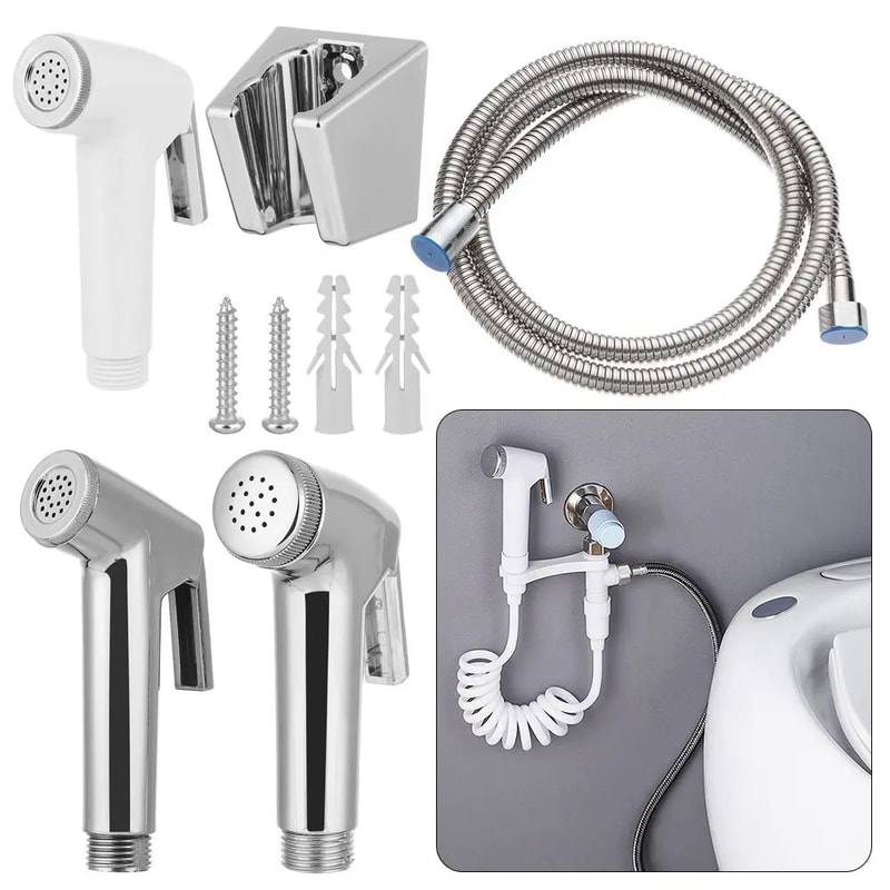Stainless Steel Handheld Bidet Sprayer Head Self Cleaning 1