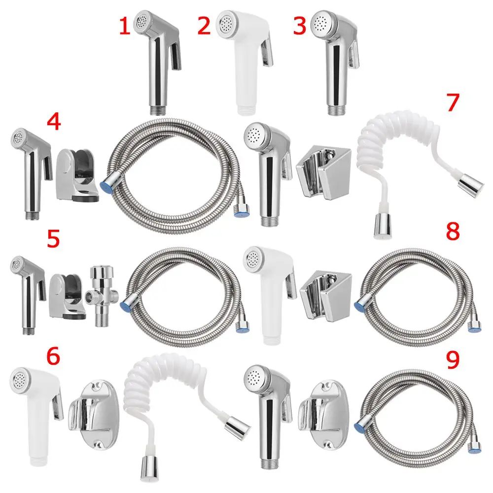 Stainless Steel Handheld Bidet Sprayer Head Self Cleaning 5