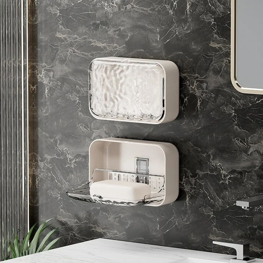 Wall Mounted Double Drain Soap Holder 2