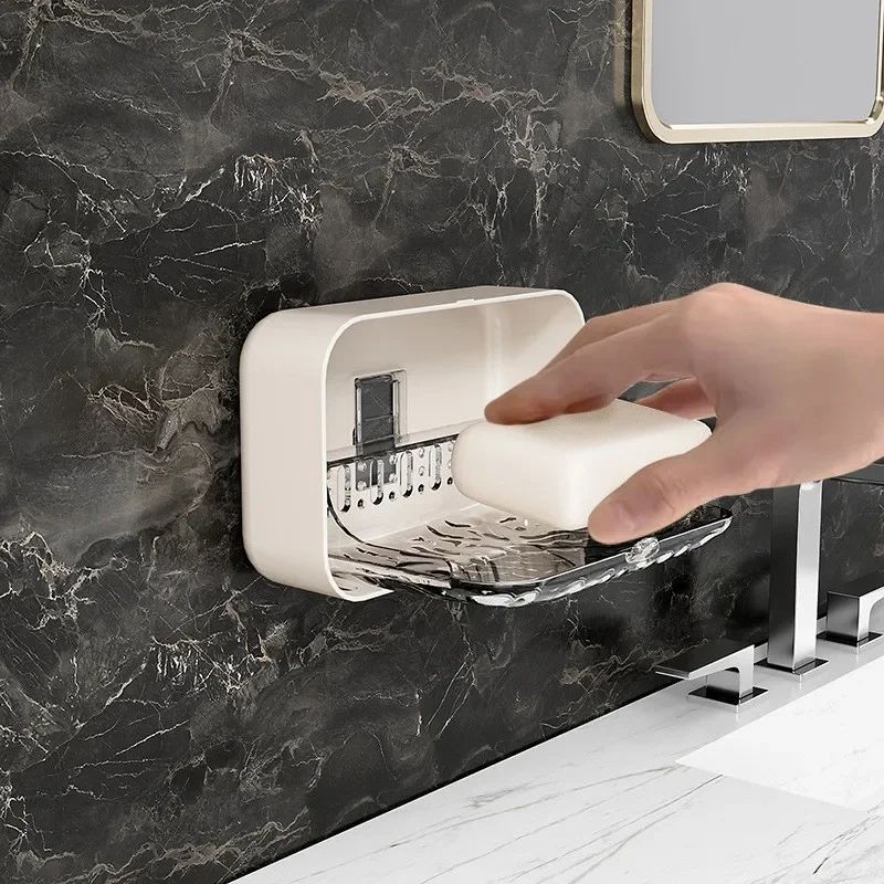 Wall Mounted Double Drain Soap Holder 3
