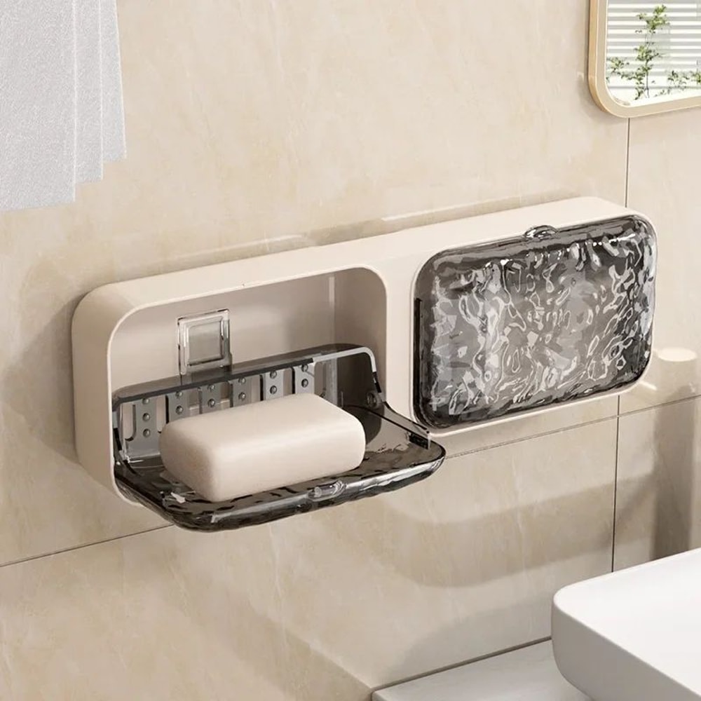 Wall Mounted Double Drain Soap Holder 12