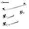 Brushed Steel Bathroom Hardware Set 0