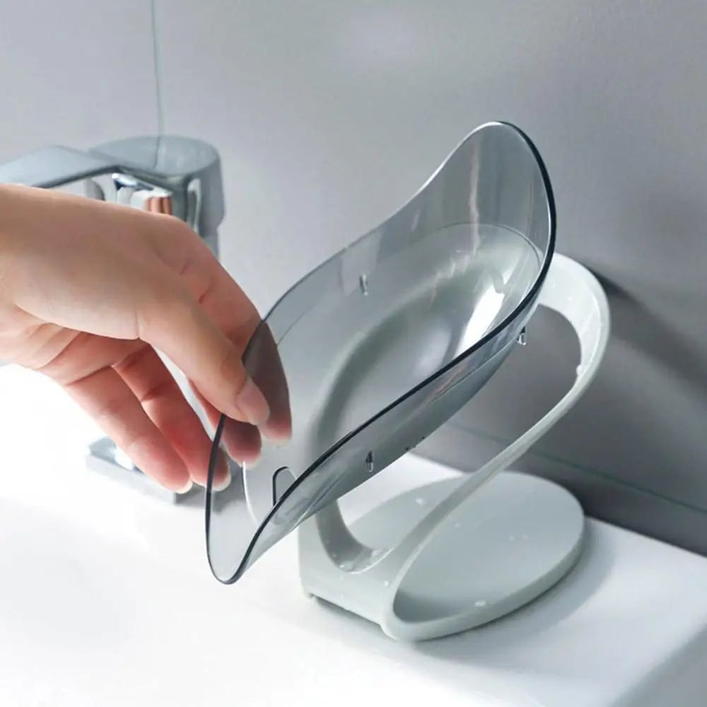 Leaf Shape Drain Soap Dish 0