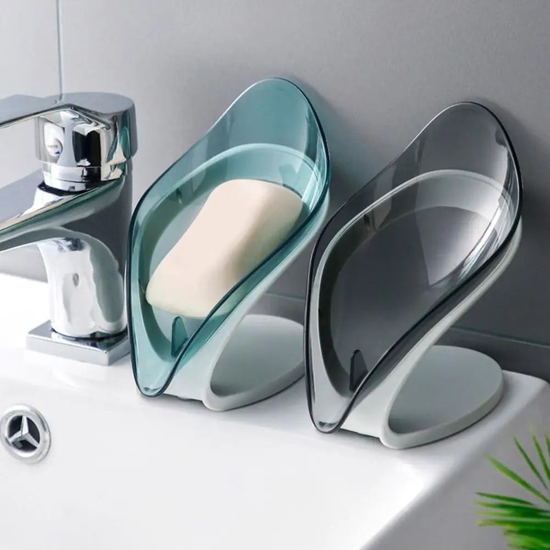 Leaf Shape Drain Soap Dish 1