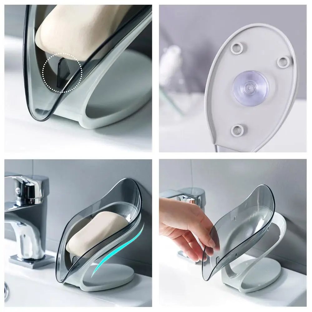 Leaf Shape Drain Soap Dish 5