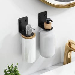wall mounted soap bottle holder rack