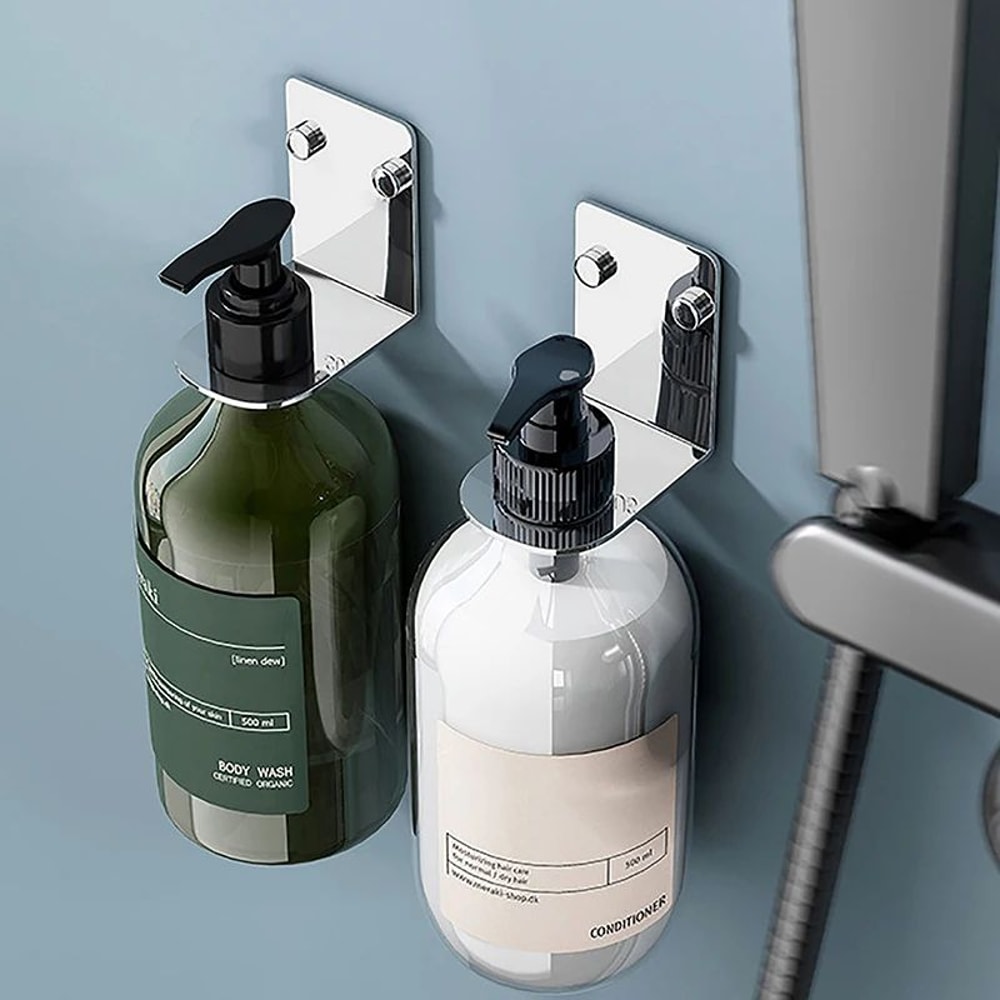 Wall Mounted Soap Bottle Holder Rack 6
