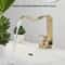 Luxury Brushed Gold Bathroom Sink Faucet 0