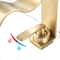 Luxury Brushed Gold Bathroom Sink Faucet 1