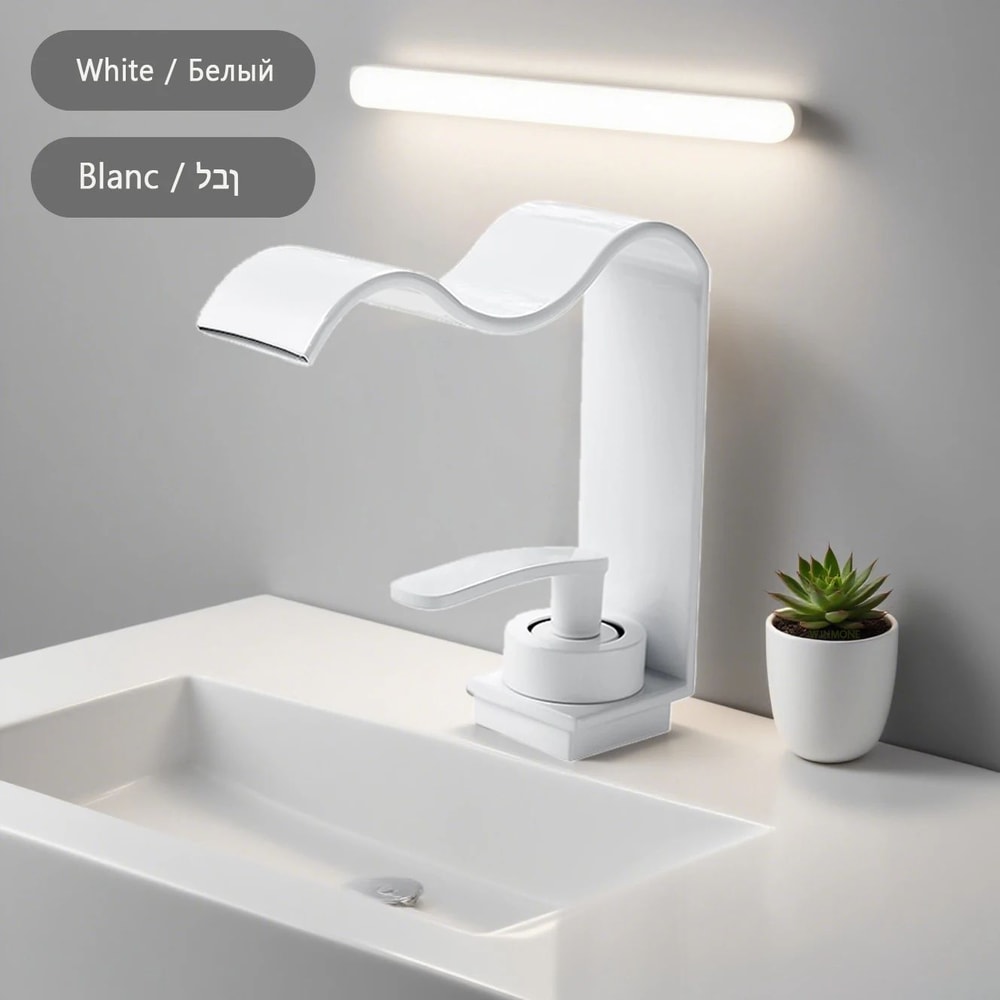 Luxury Brushed Gold Bathroom Sink Faucet 10