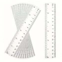10pcs transparent school rulers