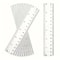 10pcs Transparent School Rulers 0