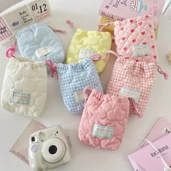 cute drawstring makeup & travel bag