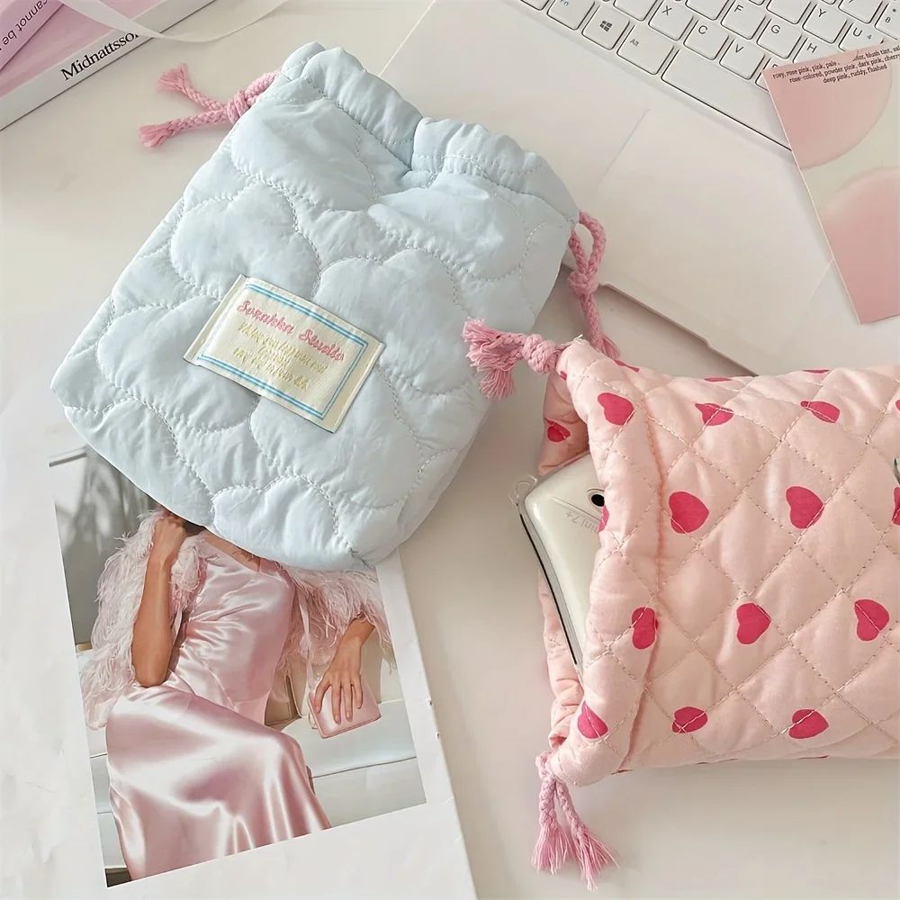 Cute Drawstring Makeup Travel Bag 1