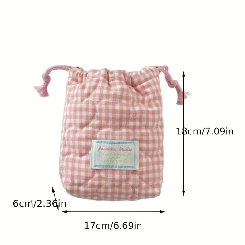 Cute Drawstring Makeup Travel Bag 3
