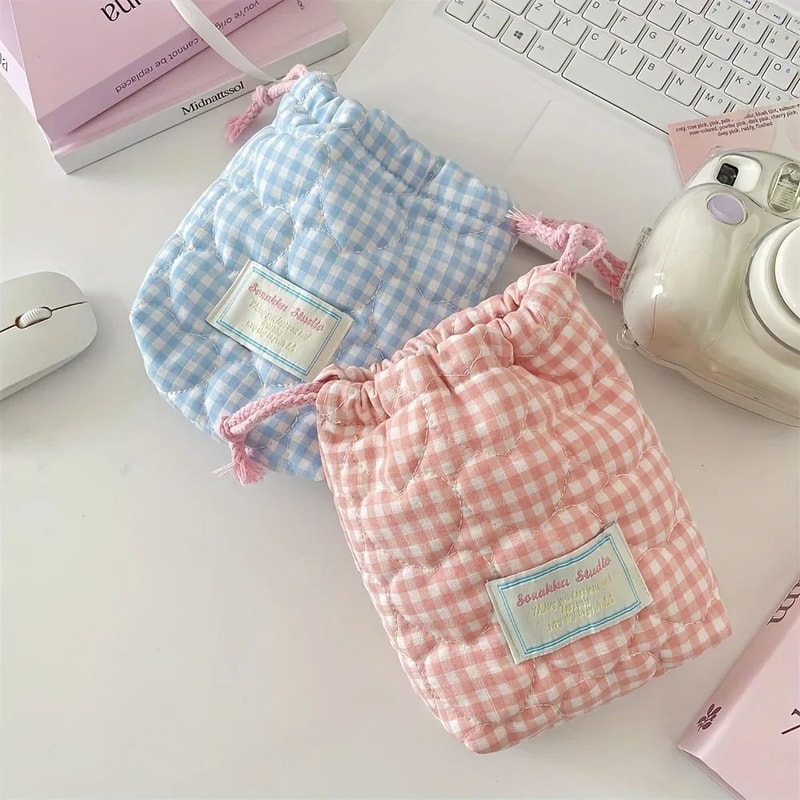 Cute Drawstring Makeup Travel Bag 4