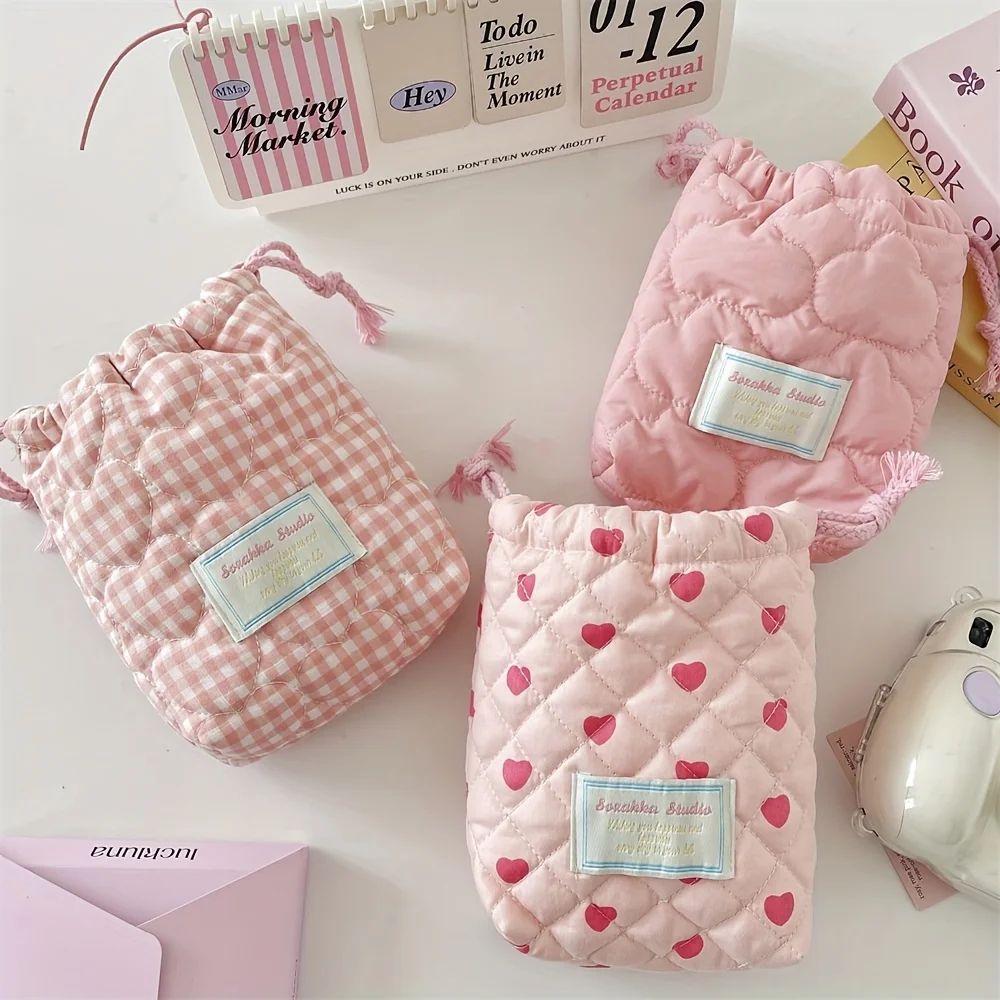 Cute Drawstring Makeup Travel Bag 7