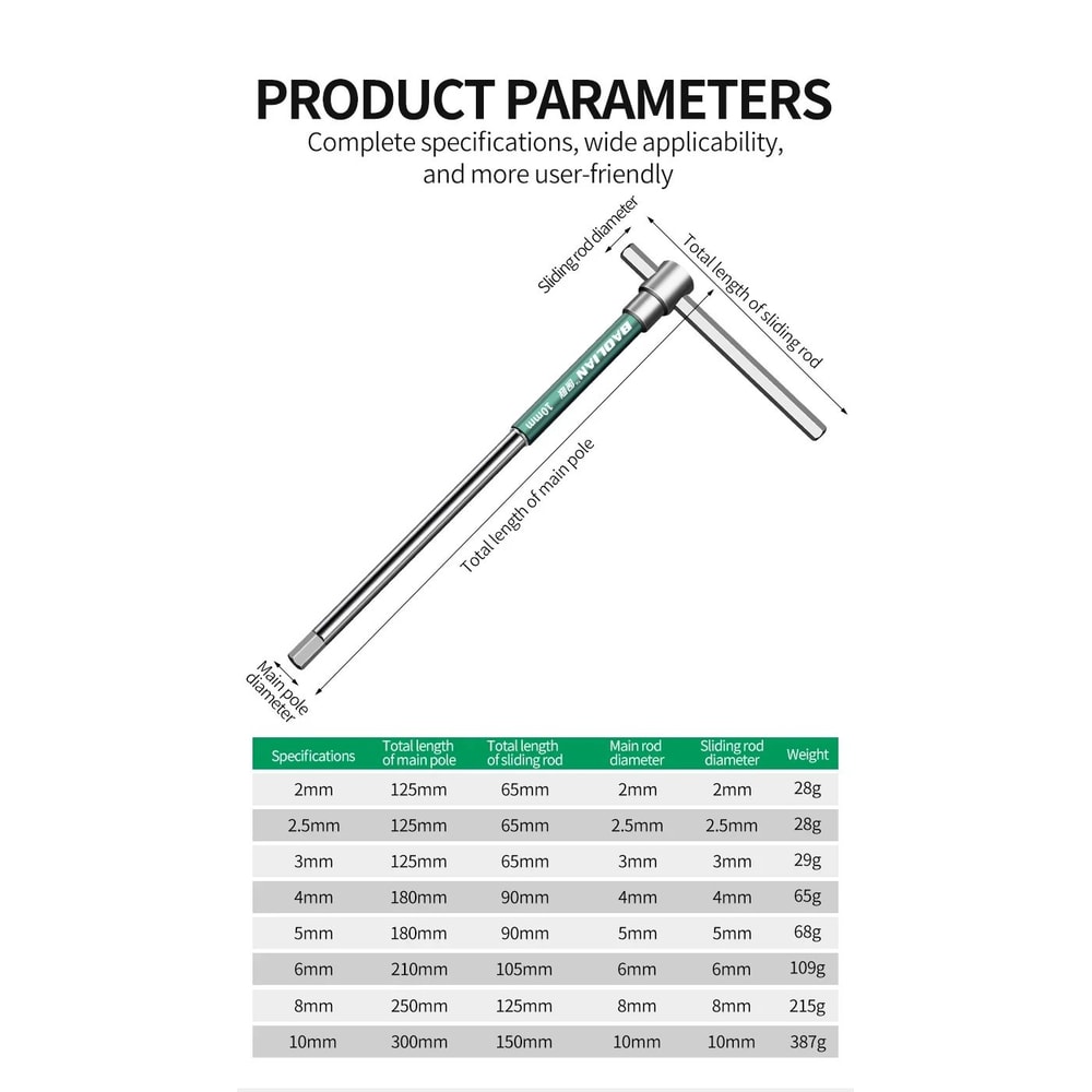THandle Torx And Hex Wrench Set 12