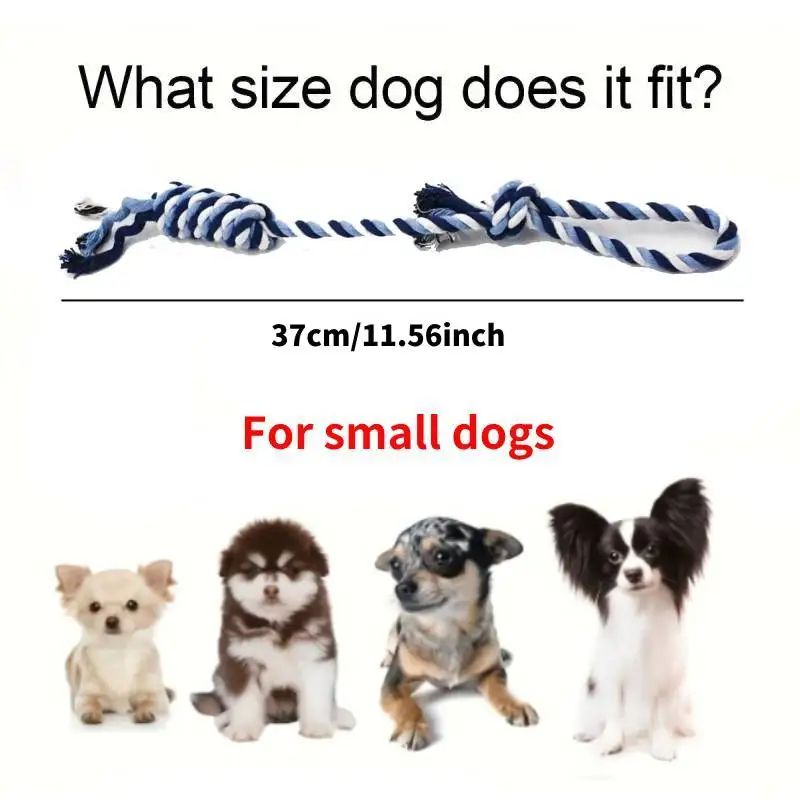 Braided Cotton Rope Dog Chew Toy 1