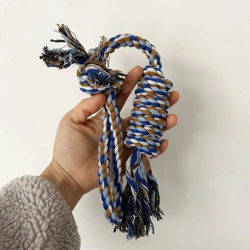 Braided Cotton Rope Dog Chew Toy 7