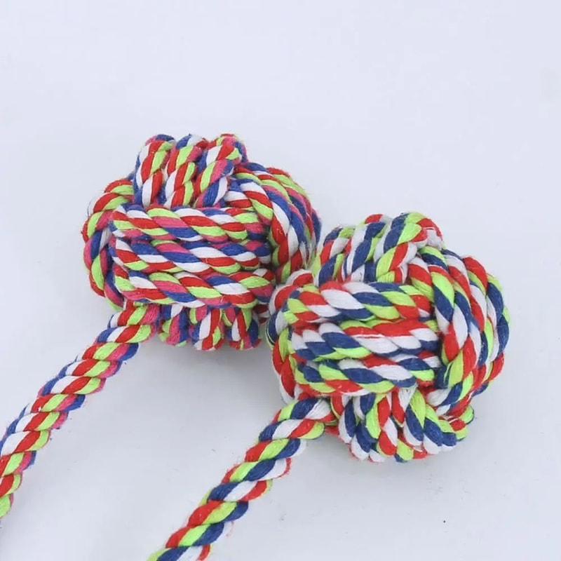 Durable Knot Rope Chew Toy For Pets 4