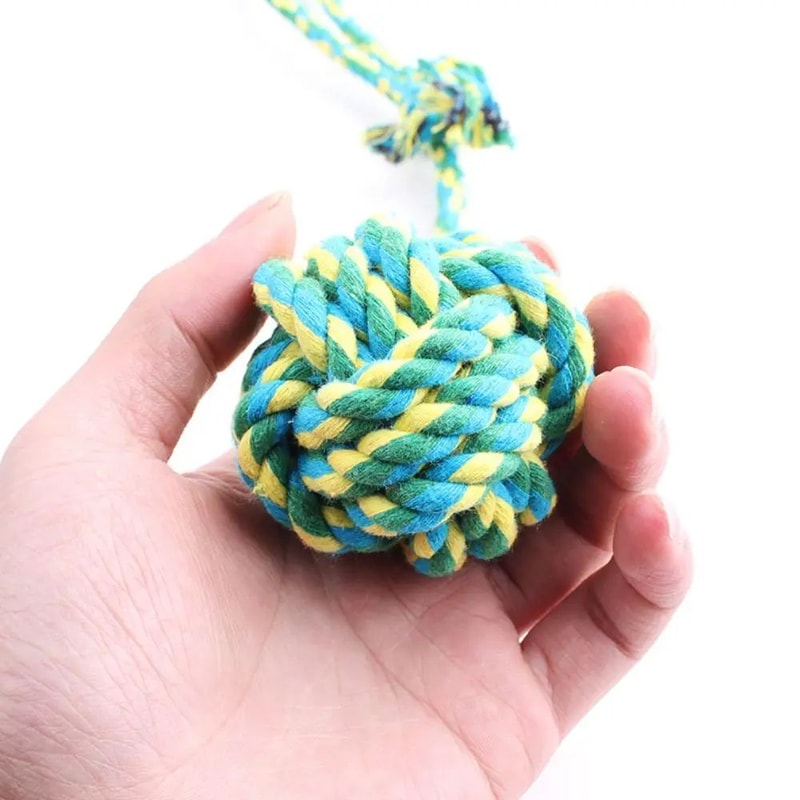 Durable Knot Rope Chew Toy For Pets 7