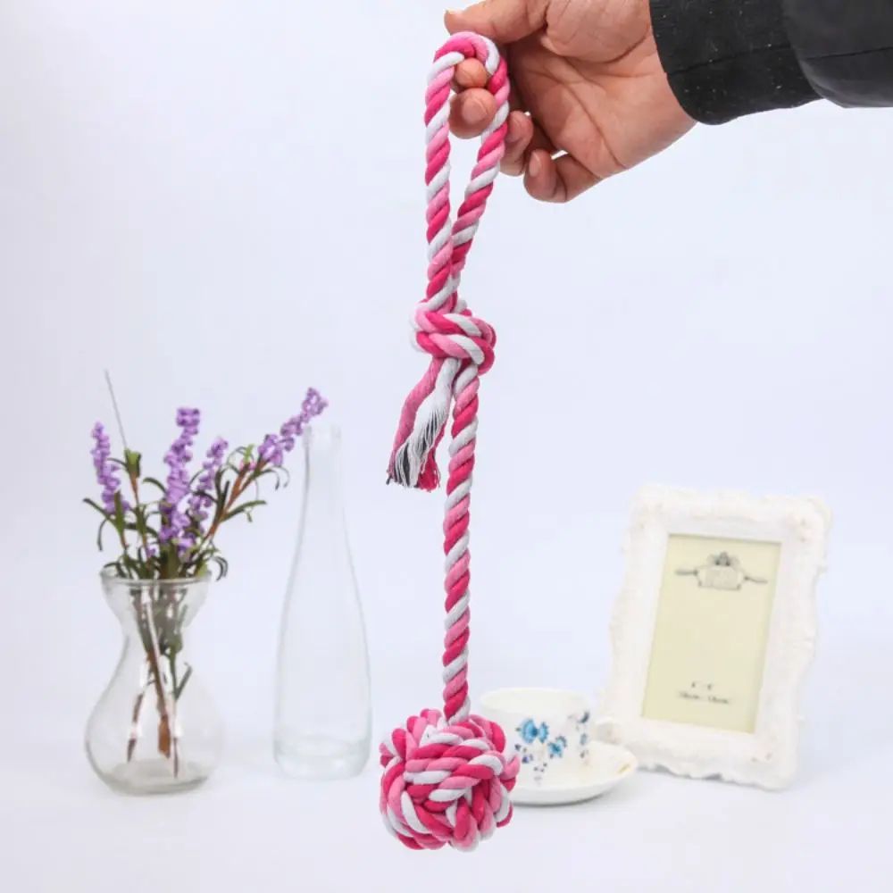 Durable Knot Rope Chew Toy For Pets 9