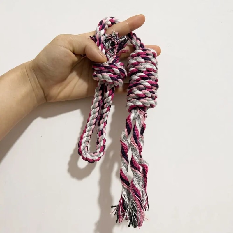 Durable Knot Rope Chew Toy For Pets 11